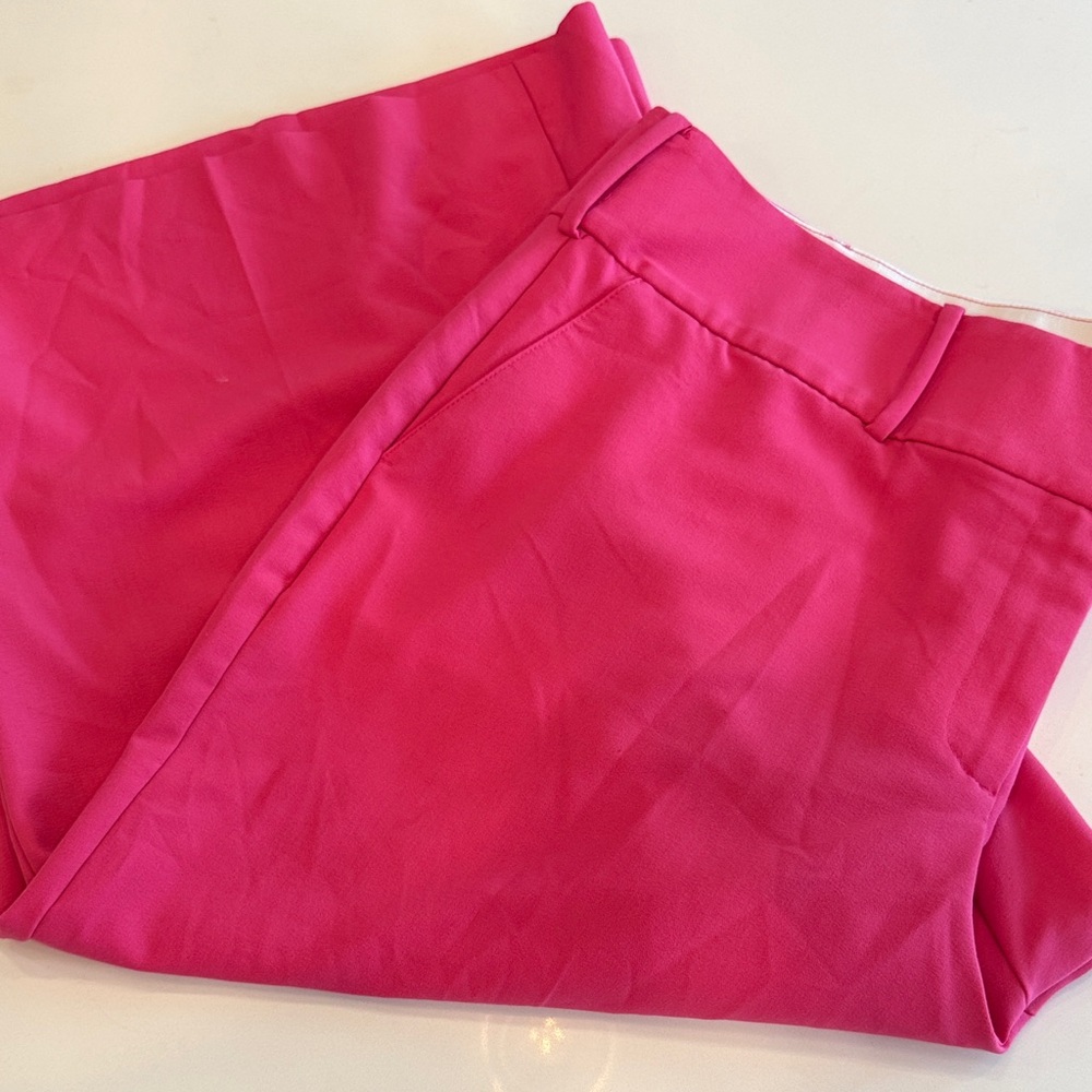 Lane Bryant Vibrant Pink Ankle Pants - Picture 6 of 9